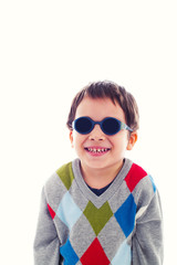  Funny child with sunglasses