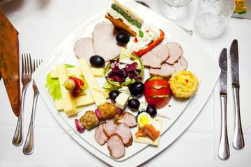 Food plate at ceremony