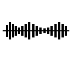 music sound waves audio technology musical pulse. Vector illustration