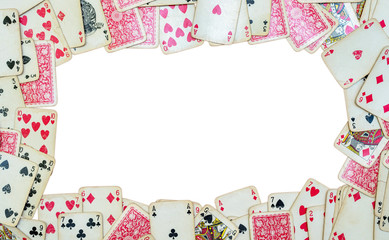 Vintage playing cards for poker and other card games