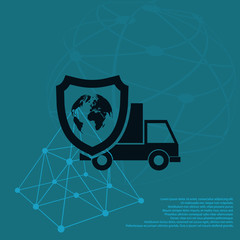 Cargo insurance icon