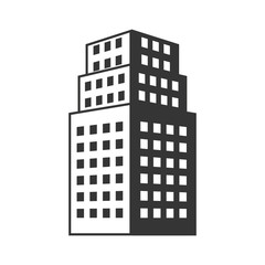 tower building  architecture real estate urban silhouette. vector illustration