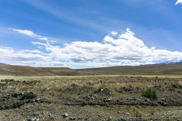 high altitude grasslands in the Peruvian Andes