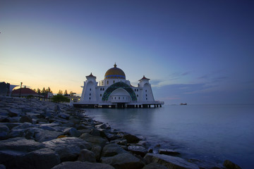 Malacca Straits Mosque ( Masjid Selat Melaka),