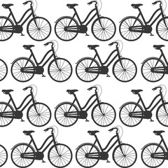 classic bicycle background. bike wallpaper. silhouette vector illustration