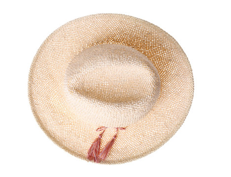 Woman's hat isolated on white