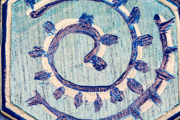 Painted wooden surface - texture and background