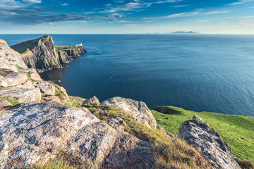 Neist Point Lighthouse, View from the Top of Cliffs