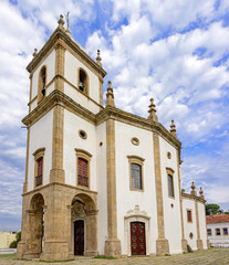 Fototapeta na wymiar Our Lady of Glory church, built in the 18th century and used by the imperial family when they moved from Portugal to Rio de Janeiro that became the capital of the empire