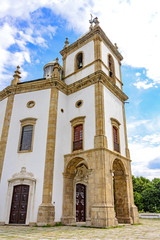 Fototapeta na wymiar Glory church, built in the 18th century and used by the imperial family when they moved from Portugal to Rio de Janeiro that became the capital of the empire