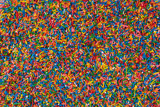 Christmas background. Color sprinkling. 