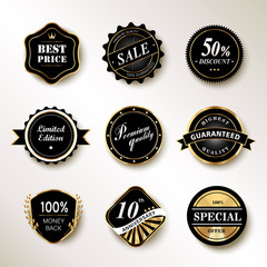 Exquisite labels set