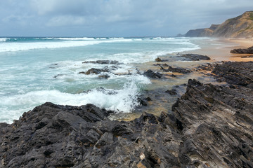 Castelejo beach (Algarve, Portugal).