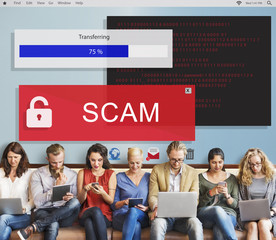 Fraud Hacking Spam Scam Phising Concept