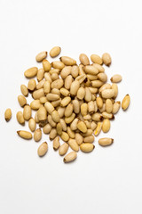 Pine nuts isolated on white