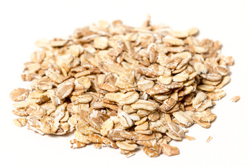 5 grain cereal isolated on white