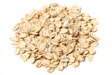 5 grain cereal isolated on white