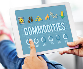 Commodities Demand Distribution Economy Concept