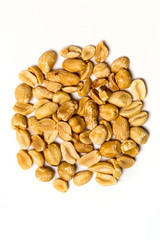 Peanuts isolated on white