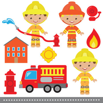 Fireman vector illustration