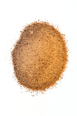  Coconut sugar isolated on white
