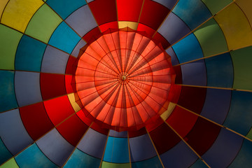 Fototapeta premium Inside of hot air balloon