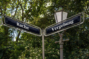 Fototapeta premium Schild 105 - Vergebung