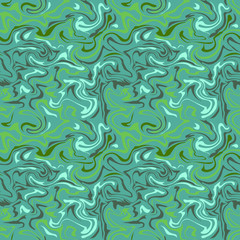 Vector stylization of mint green marble paper, seamless pattern. Texture for web, print, wallpaper, summer spring fashion, fabric design, website background