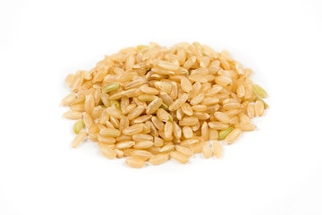 Pearl barley isolated on white background