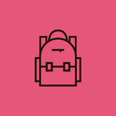 School bag icon. School bag sign.