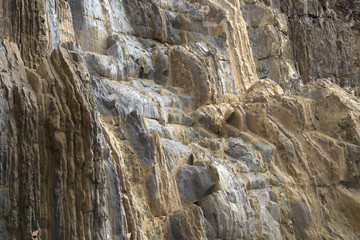 una parete di roccia