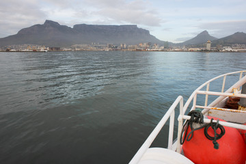 View of Table Mountain from Fishing Trawler