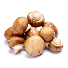 champignon mushroom isolated on white