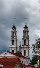 Fototapeta na wymiar Catholic church of a name of Saint Mikhail