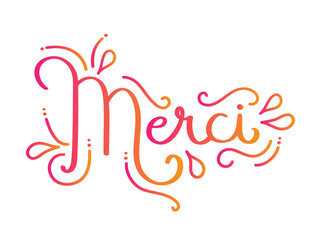 Carte "MERCI"