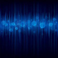 Obraz premium Abstract dark blue background with bokeh defocused lights.