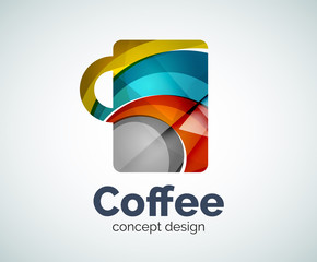 Coffee cup logo template