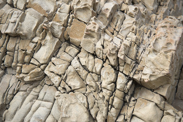 una parete di roccia