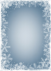 Naklejka premium Snowflake card