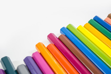 Pastel colors on a white background.