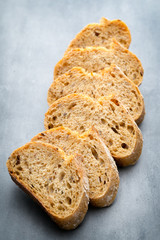 Fresh rustic style bread with pastry.