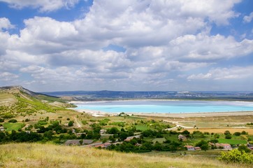 Fototapeta na wymiar Lake Landscape View in Bulgaria