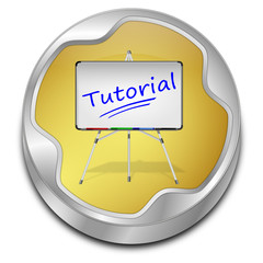 Tutorial Button - 3D illustration