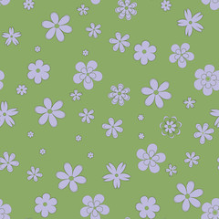 flower geometric seamless pattern. Fashion graphic. Background design. Modern stylish abstract texture. Template for prints, textile, wrapping and decoration, wallpaper. Vector illustration.