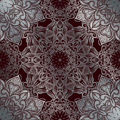 Abstract decorative background. Ornament with mosaic elements.