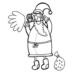 Vector happy new year hand drawn illustration