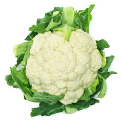 Cauliflower isolated on white background