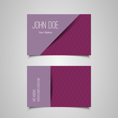 Fototapeta premium Business or Gift Card with Hexagons Pattern