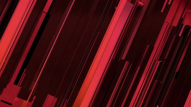 Abstract 3d red rectangles and lines background