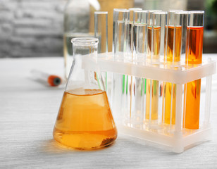 Testing dirty water in a laboratory